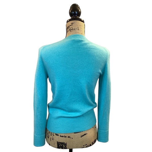 Vertical Design 2-Ply Cashmere Cardigan Sweater - Picture 3 of 7